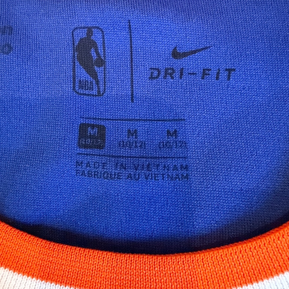 Nike New York Knicks RJ Barrett #9 Blue Basketball Jersey Boys Medium (8-10) - Picture 5 of 5